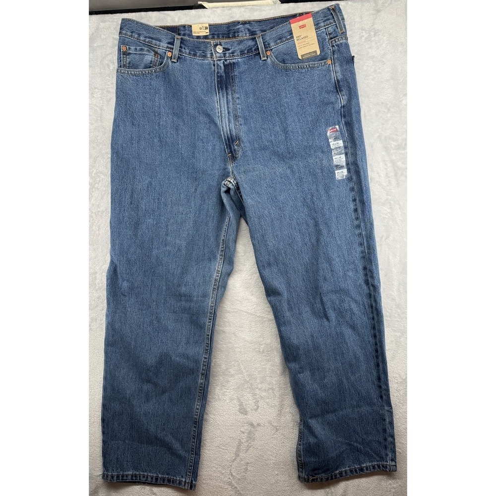 Levi's 550 Relaxed Fit Jeans Medium Wash 5 Pocket Pants Men's‎ 44x32 NWT READ